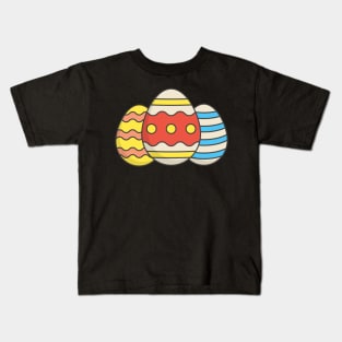 Colorful easter eggs Kids T-Shirt